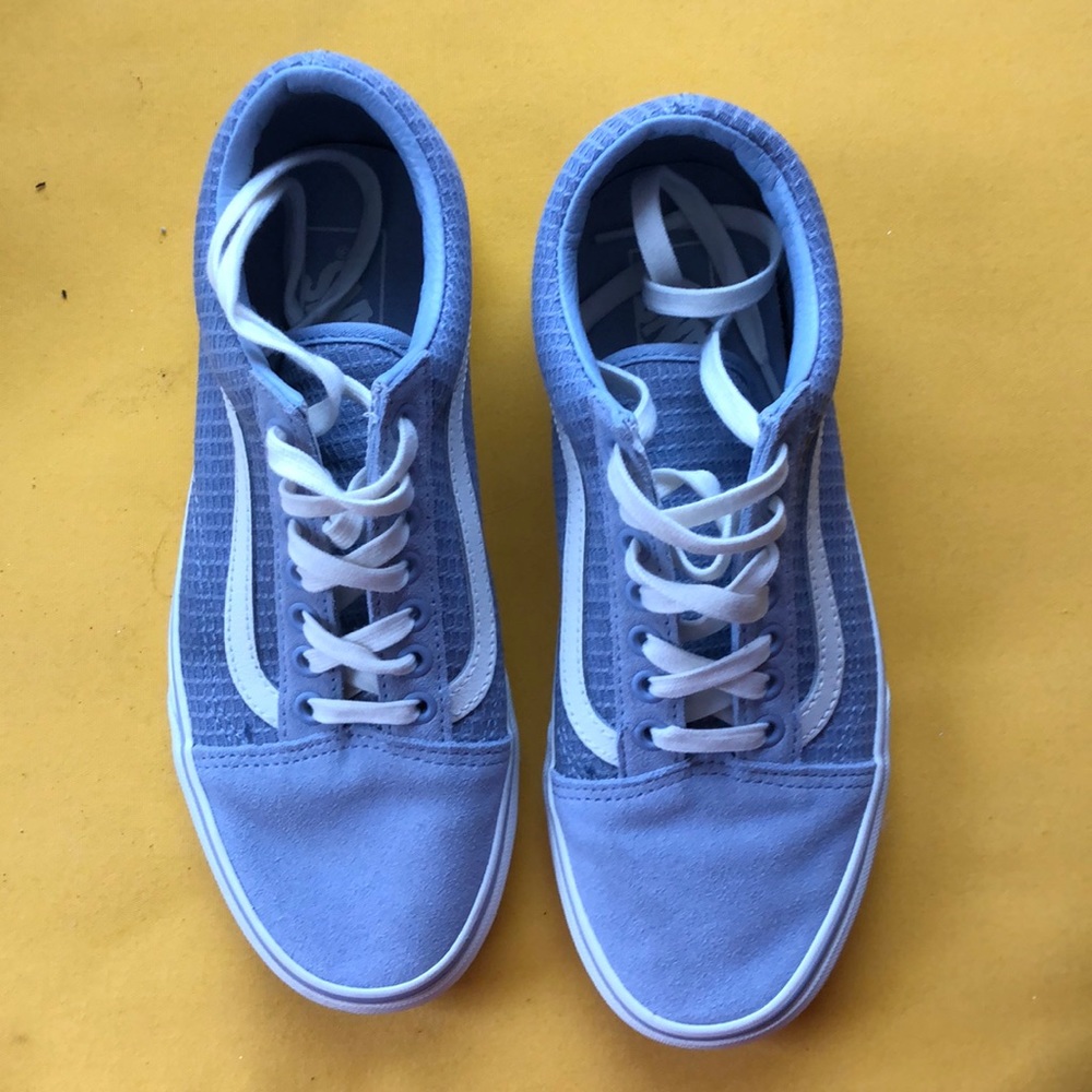 Blue vans worn once